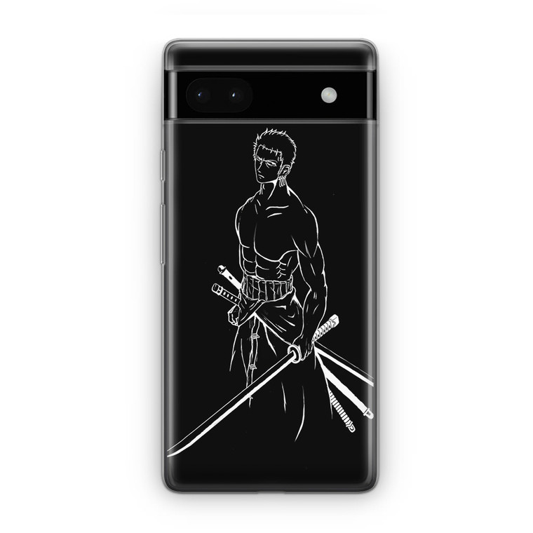 Roronoa Zoro Outlines Google Pixel 6A Case