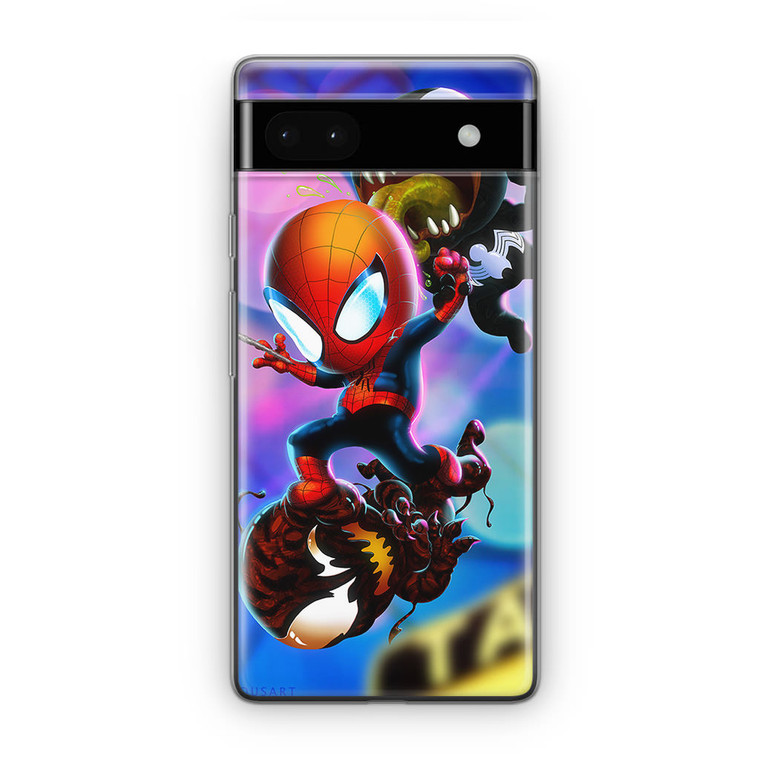 Baby Carnage Venom and Spiderman Google Pixel 6A Case