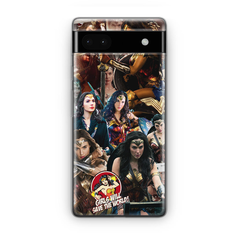 Wonder Woman Collage Google Pixel 6A Case