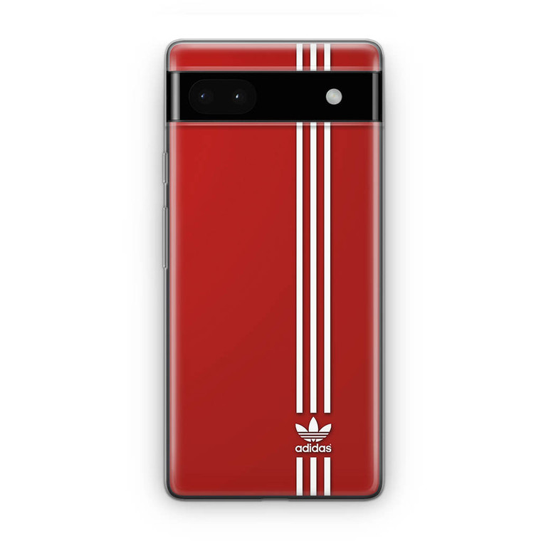 Brand Adidas Red White Sport Google Pixel 6A Case