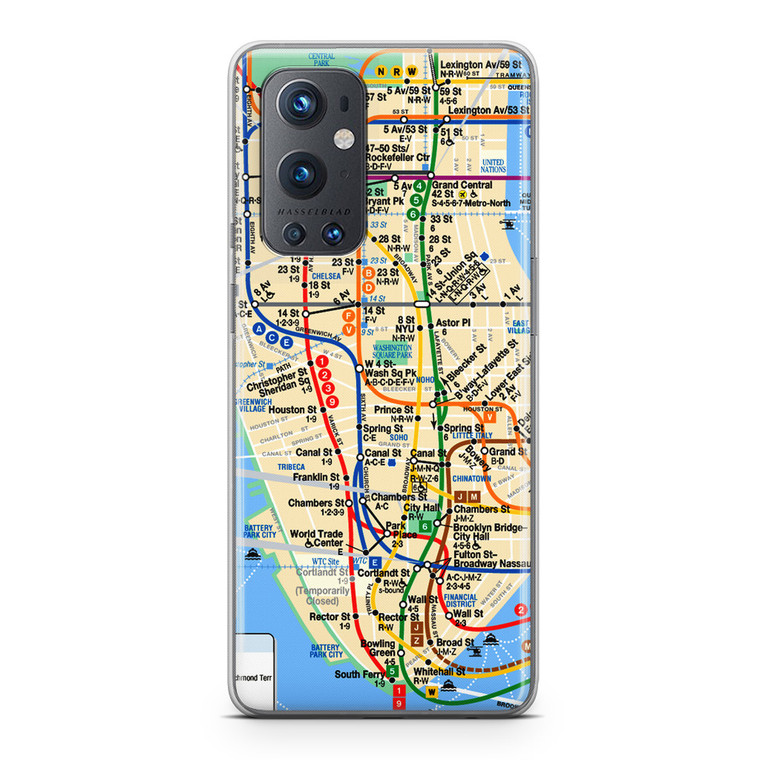 NYC Subway Map OnePlus 9 Pro 5G Case