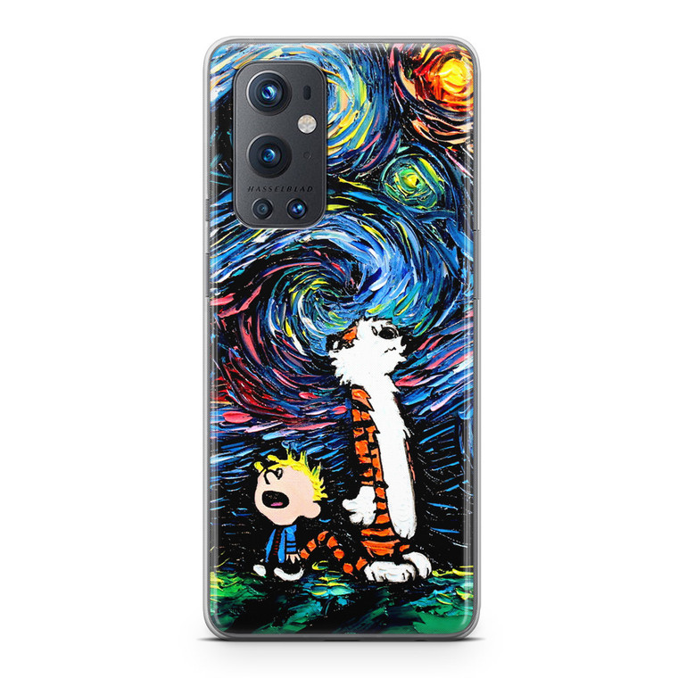 Calvin and Hobbes Art Starry Night OnePlus 9 Pro 5G Case