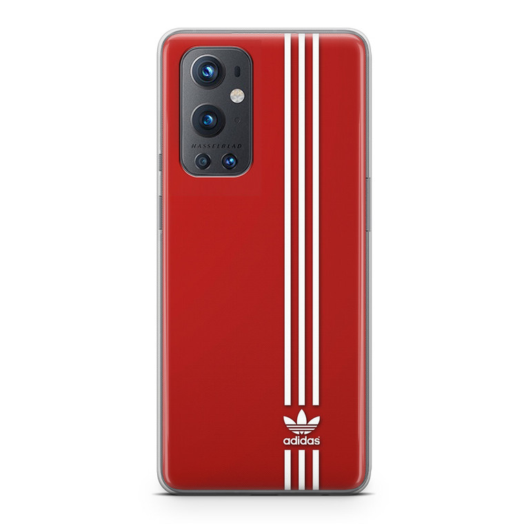 Brand Adidas Red White Sport OnePlus 9 Pro 5G Case