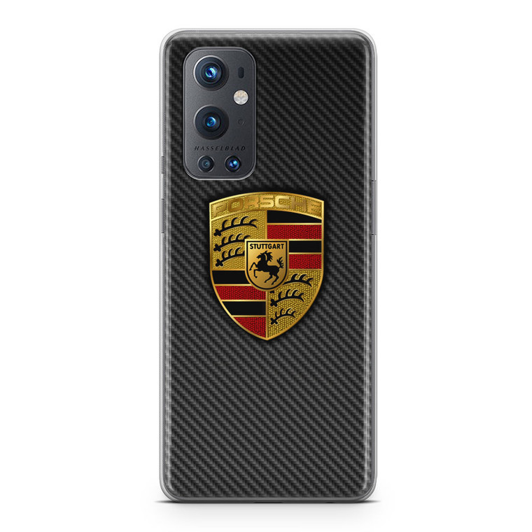 Carbon Porsche Logo OnePlus 9 Pro 5G Case