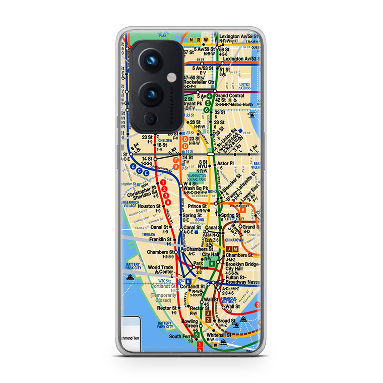 NYC Subway Map OnePlus 9 5G Case