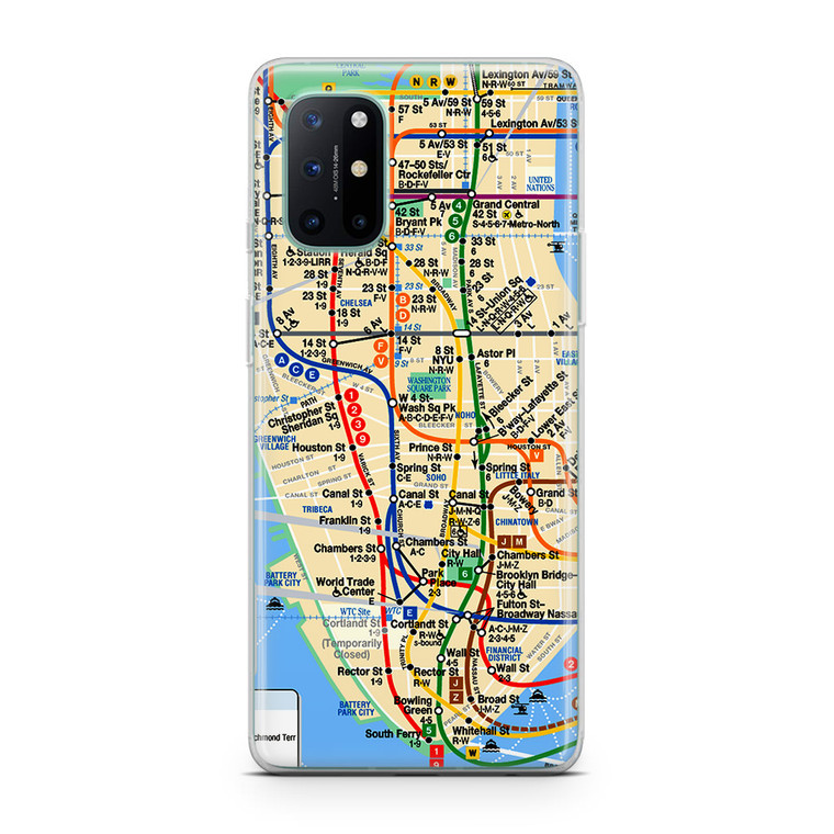 NYC Subway Map OnePlus 8T Case