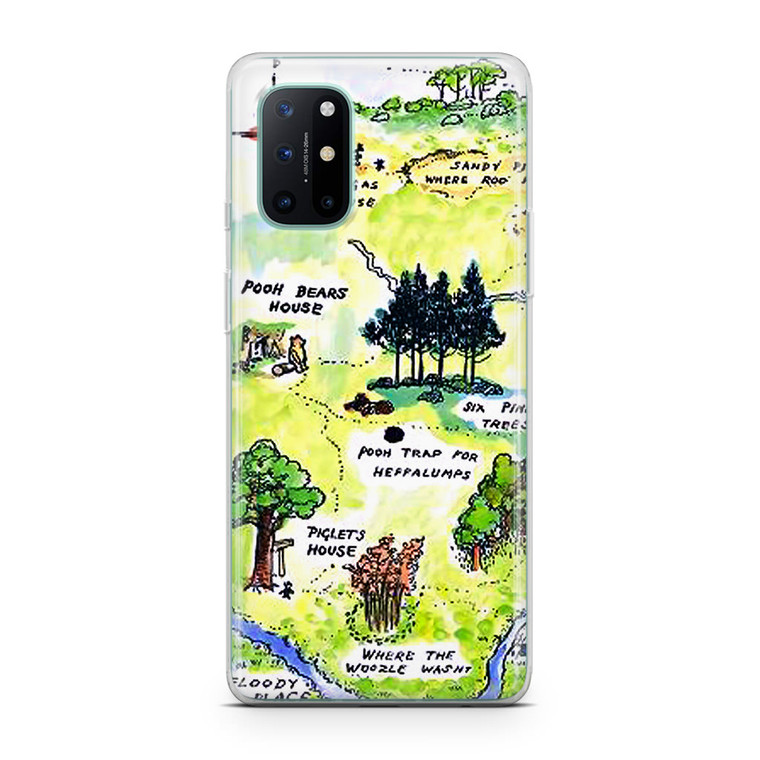 Winnie the Pooh Hundred Acre Woods Map OnePlus 8T Case