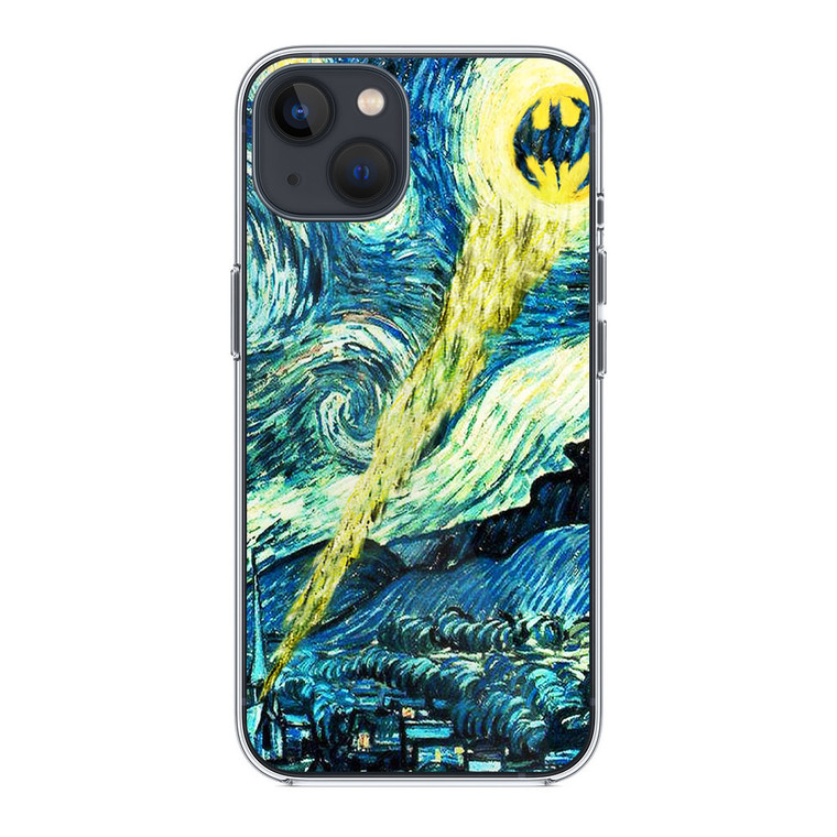 Batman Logo Starry Night iPhone 14 Case