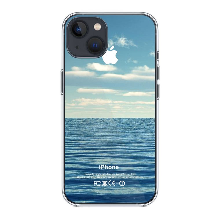Blue Ocean Beach Spring Summer iPhone 14 Case