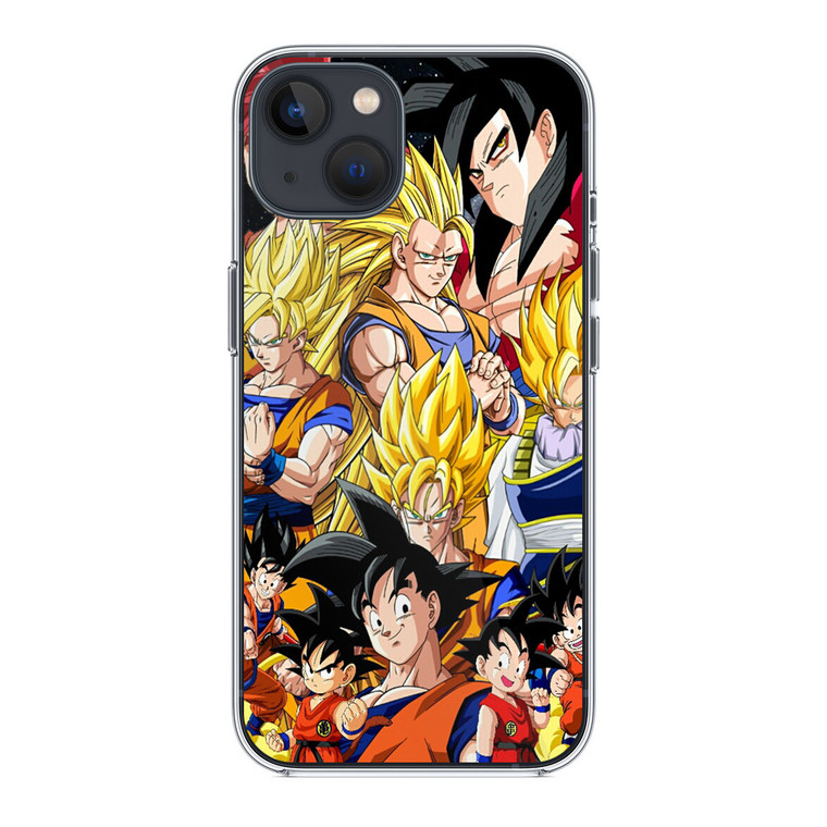 Dragon Ball Z Son Goku Collage iPhone 14 Case
