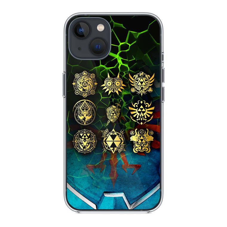 Zelda All Logo iPhone 14 Case