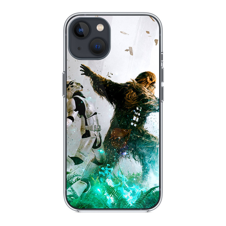Chewbacca Vs Stormtrooper iPhone 14 Case