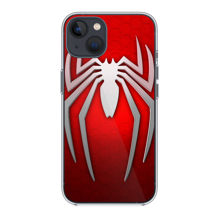 Spiderman Logo Red White iPhone 14 Case