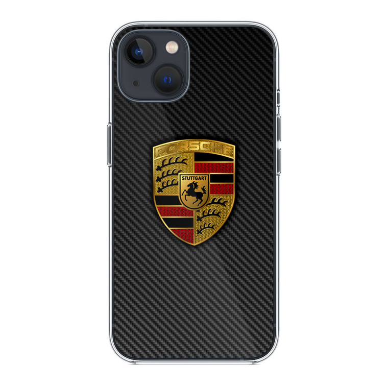 Carbon Porsche Logo iPhone 14 Case