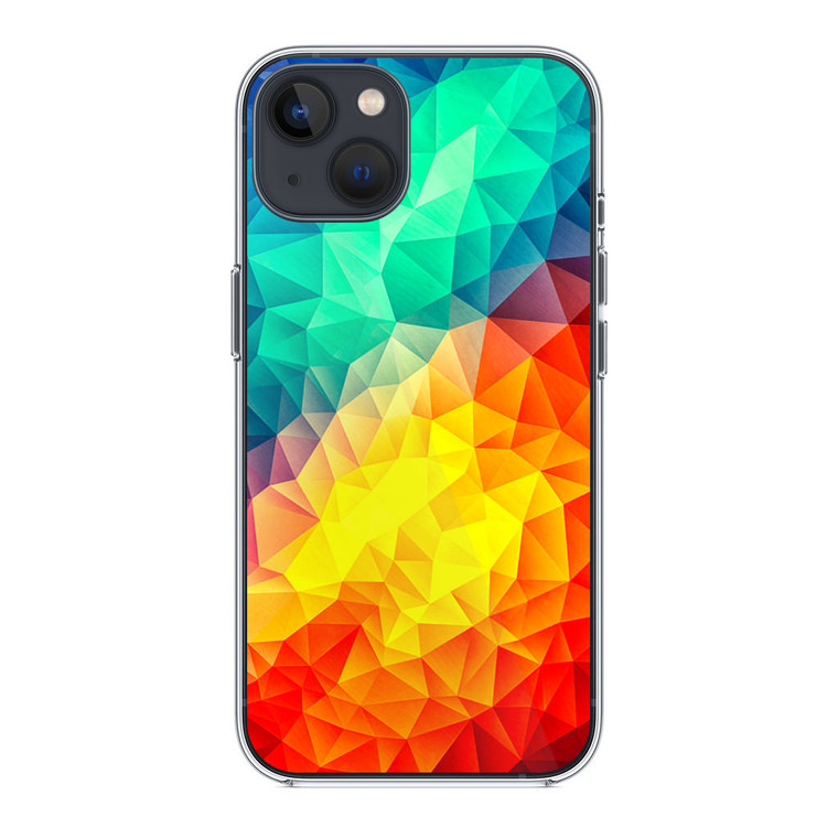 Abstract Multi Color Cubizm Painting iPhone 14 Case