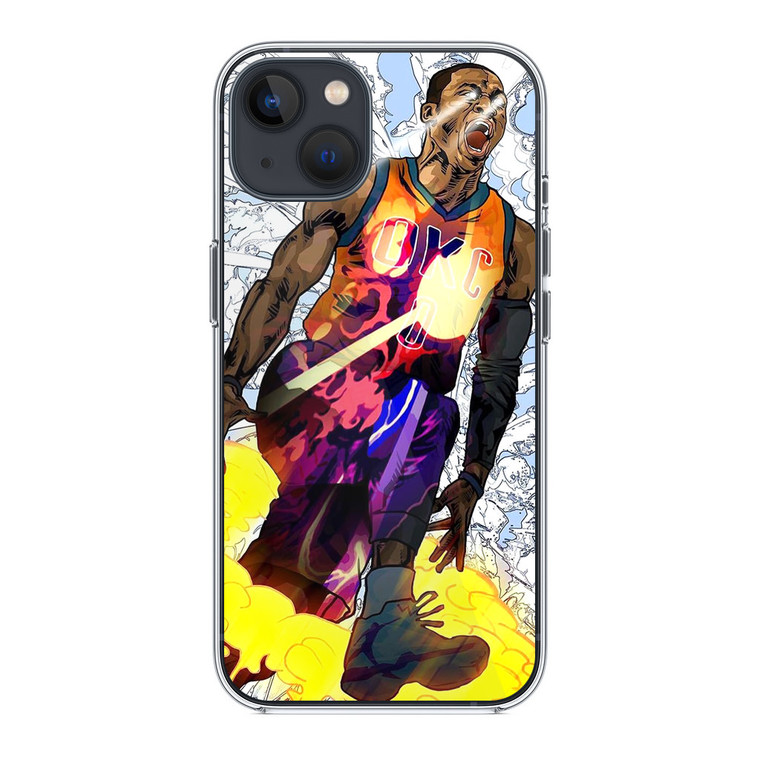 Russell Westbrook Art iPhone 14 Case
