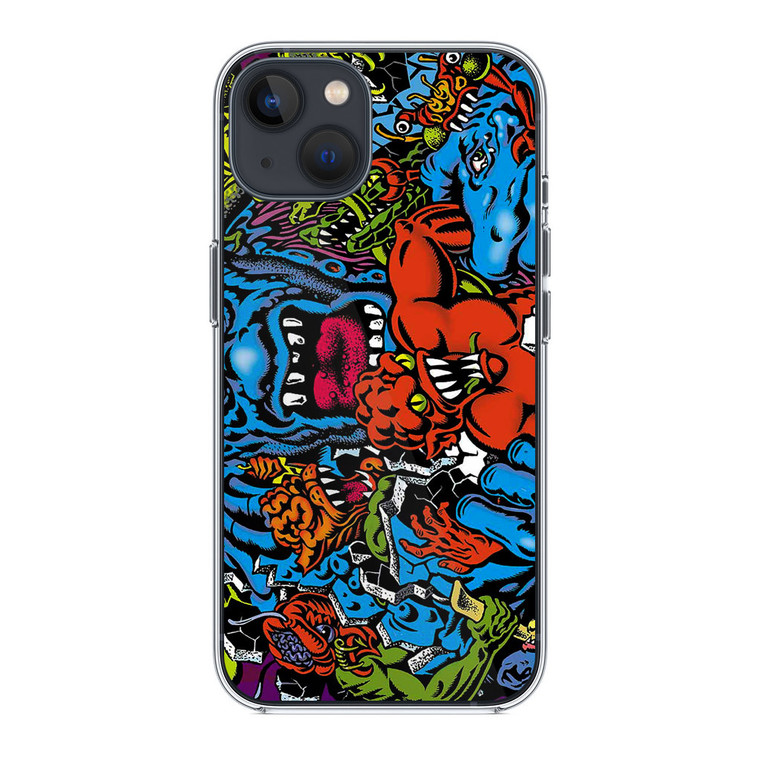 Santa Cruz Skateboard Art iPhone 14 Case