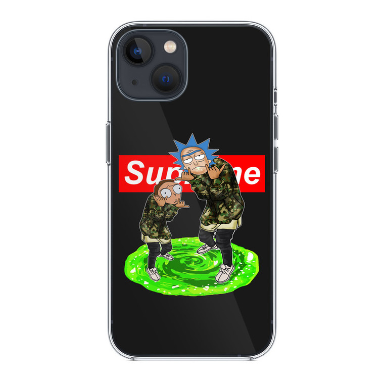 Rick and Morty Supreme iPhone 14 Case