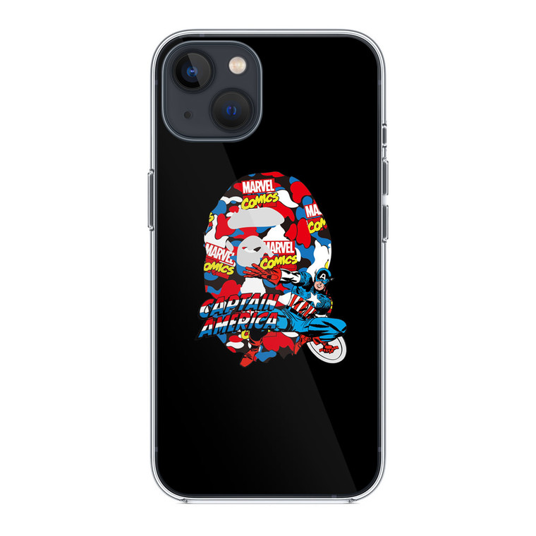 Marvel X Bape Captain America iPhone 14 Case