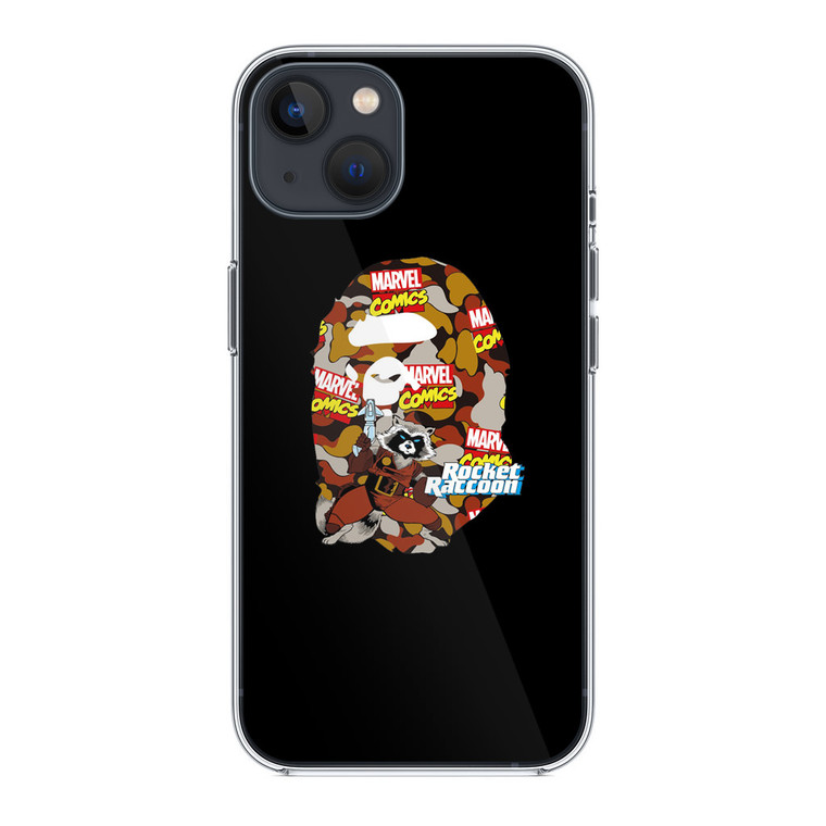 Marvel X Bape Rocket Raccon iPhone 14 Case