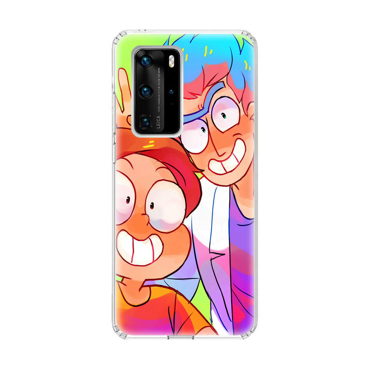 Rick and Morty Drawing Huawei P40 Pro Case
