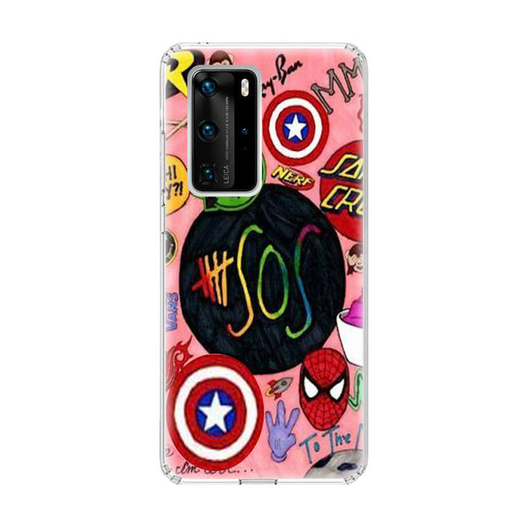 5 SOS Superheroes Huawei P40 Pro Case