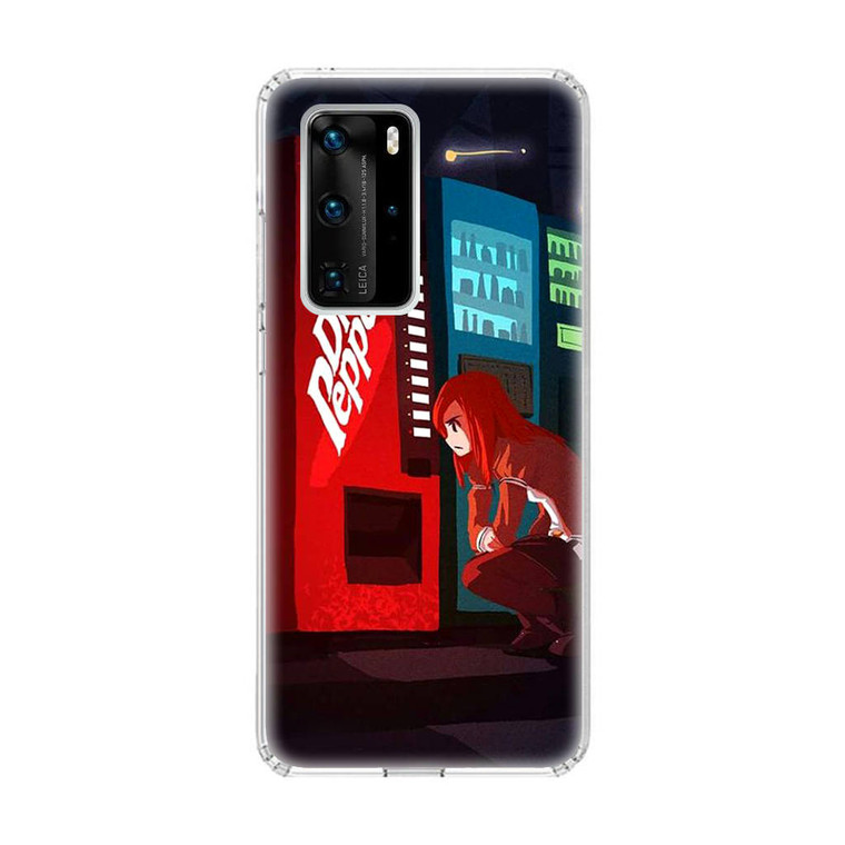 Makise Kurisu Dr Pepper Machine Huawei P40 Pro Case