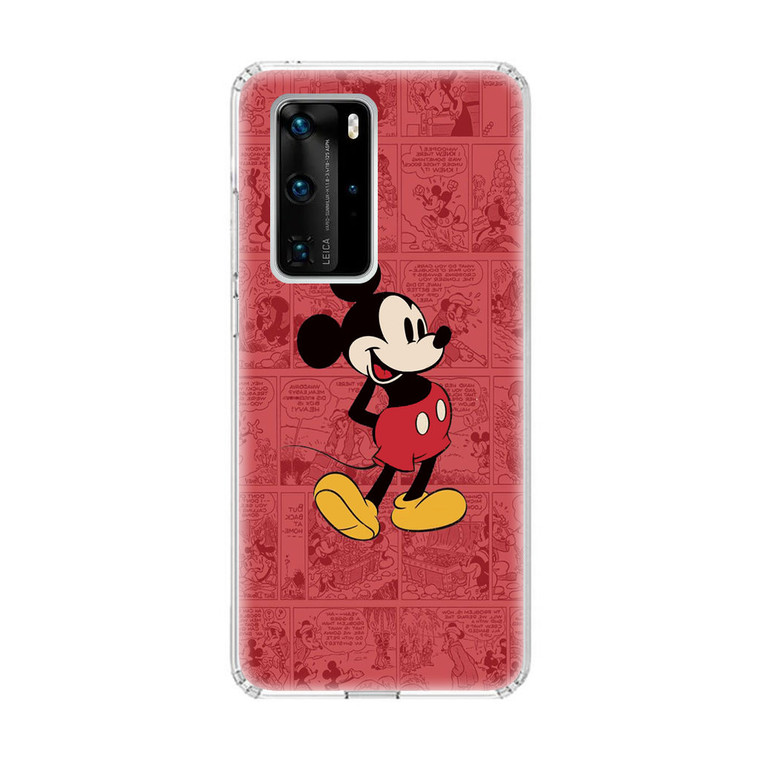 Mickey Mouse Black Huawei P40 Pro Case