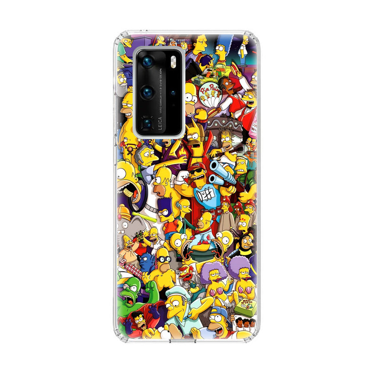 The Simpsons Characters Huawei P40 Pro Case