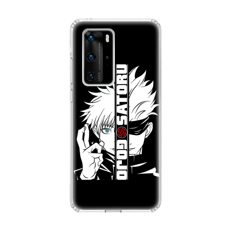 Gojo Satoru Anime Jujutsu Kaisen Black White Huawei P40 Pro Case