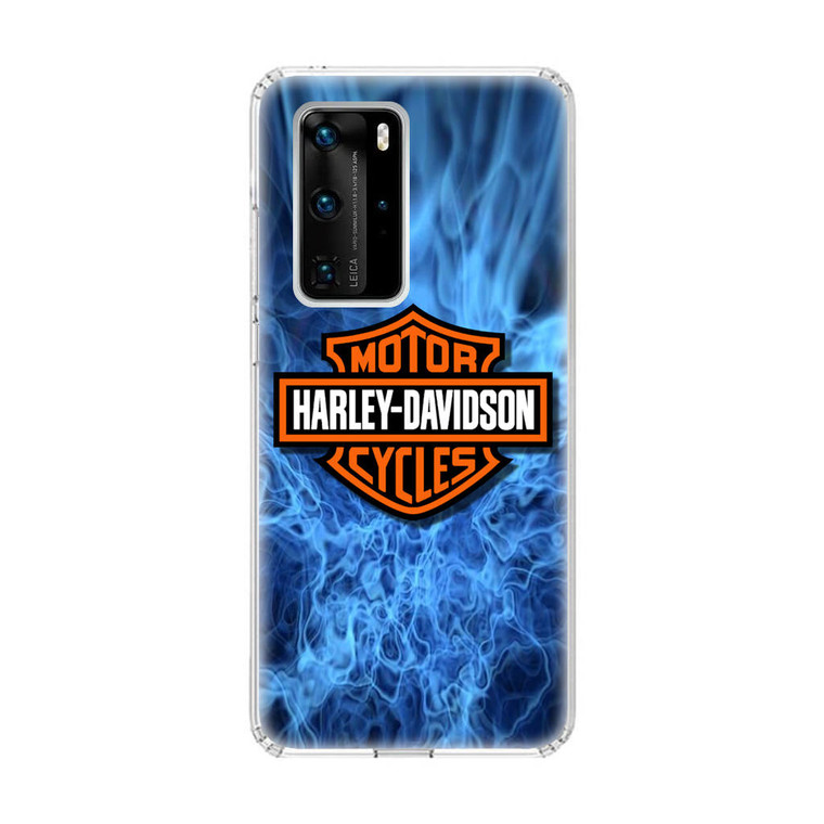 Harley Davidson Blue Flame Huawei P40 Pro Case