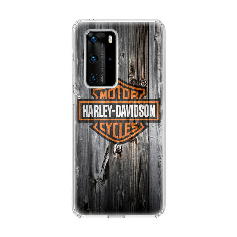 Harley Davidson Wood Art Huawei P40 Pro Case