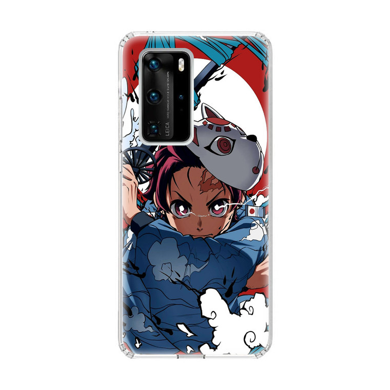 Tanjro Demon Slayer Fox Mask Huawei P40 Pro Case