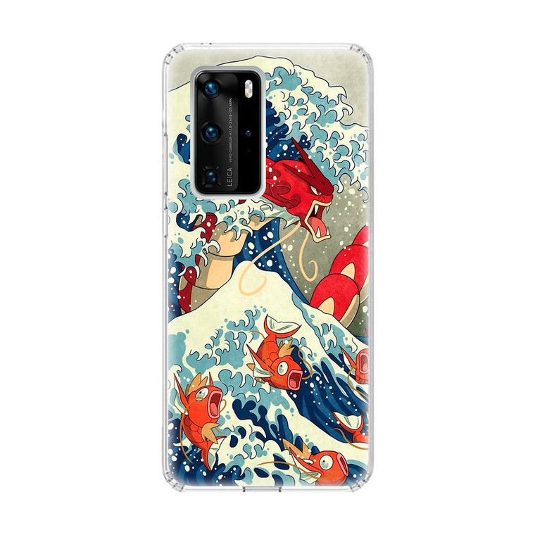 The Great Wave Of Kanto Pokemon Huawei P40 Pro Case