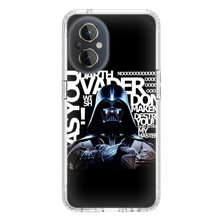 Star Wars Darth Vader Quotes OnePlus Nord N20 5G Case