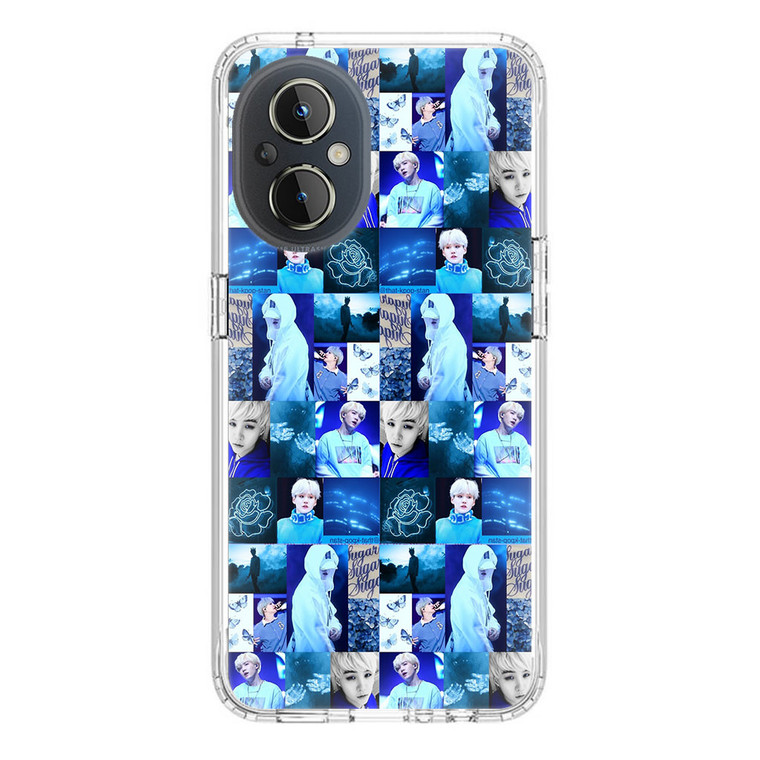 BTS Suga Blue Aesthetic Collage OnePlus Nord N20 5G Case