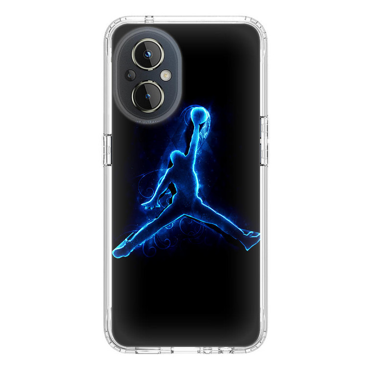 Air Jordan Logo Neon OnePlus Nord N20 5G Case