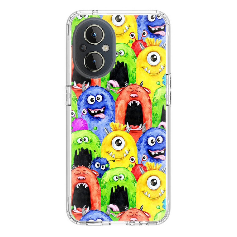 Monster Watercolor art OnePlus Nord N20 5G Case