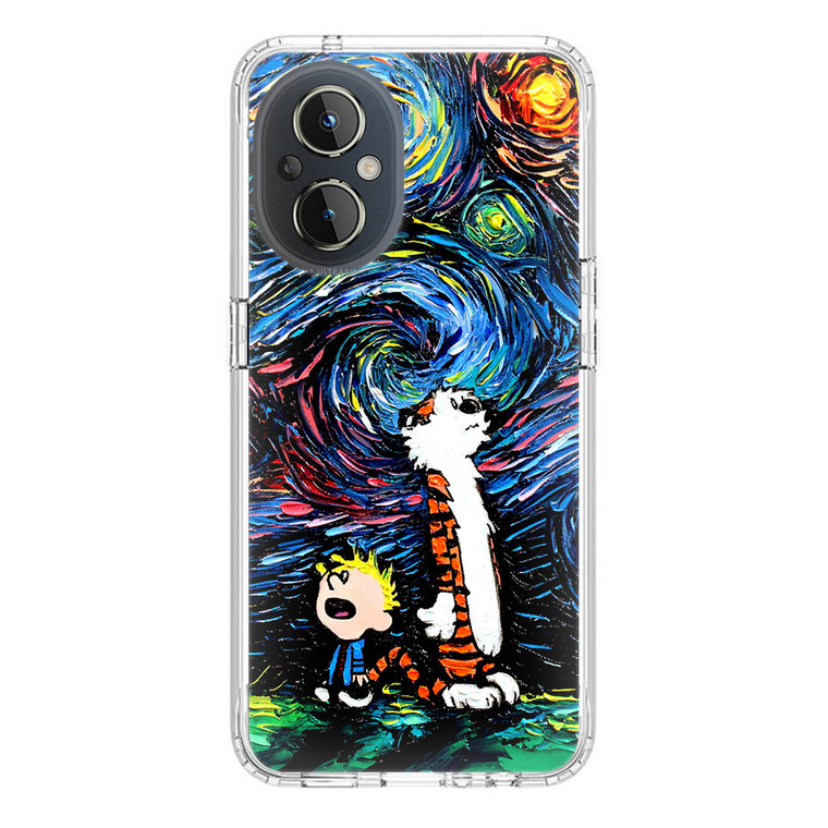 Calvin and Hobbes Art Starry Night OnePlus Nord N20 5G Case