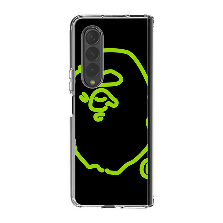 Neon Bape Samsung Galaxy Z Fold3 Case