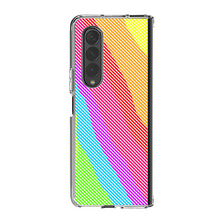 Colorful Stripes1 Samsung Galaxy Z Fold3 Case