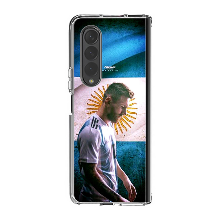 Lionel Messi Argentina Team Samsung Galaxy Z Fold3 Case