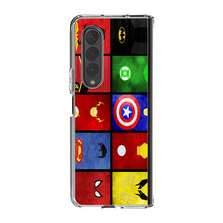Superhero Collage Samsung Galaxy Z Fold3 Case