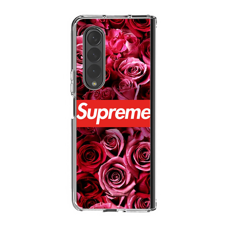 Supreme In Roses Samsung Galaxy Z Fold3 Case