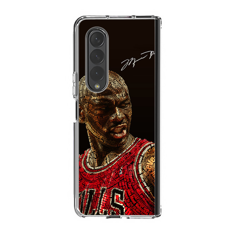 Michael Jordan Art Samsung Galaxy Z Fold3 Case