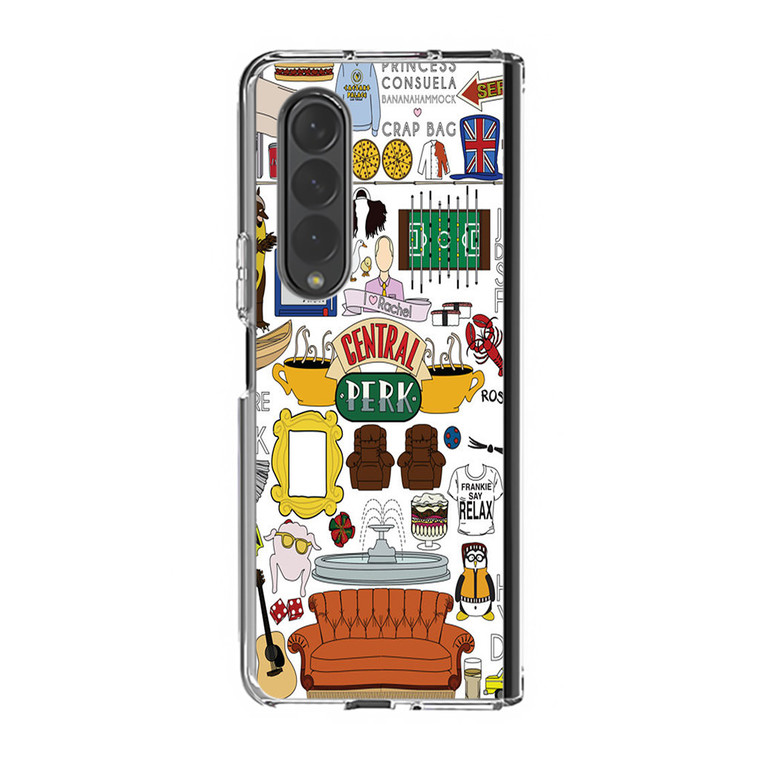 Friends Tv Show Central Perk Samsung Galaxy Z Fold3 Case