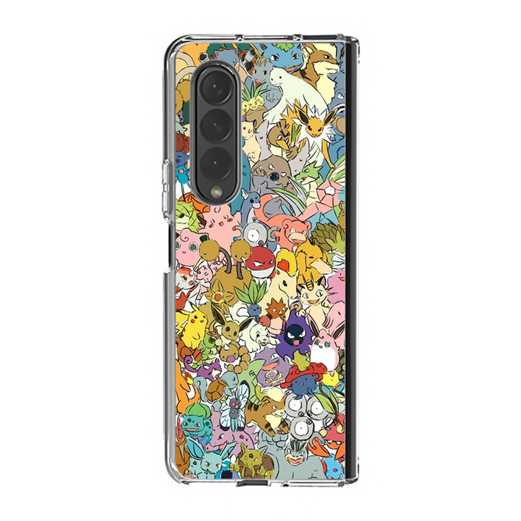 All Pokemon Characters Samsung Galaxy Z Fold3 Case