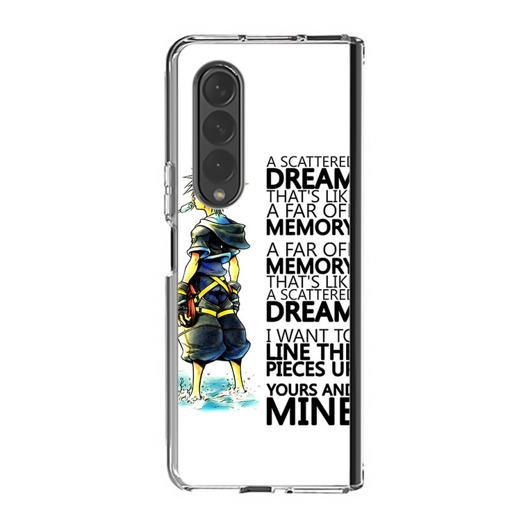 Kingdom Hearts Quotes Samsung Galaxy Z Fold3 Case