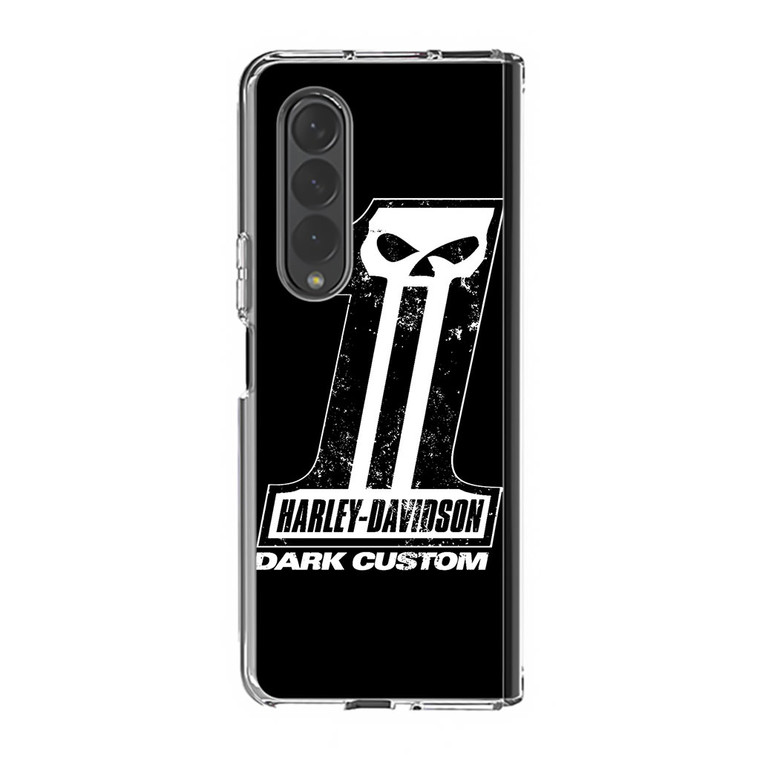 Harley Davidson Dark Custom Samsung Galaxy Z Fold3 Case