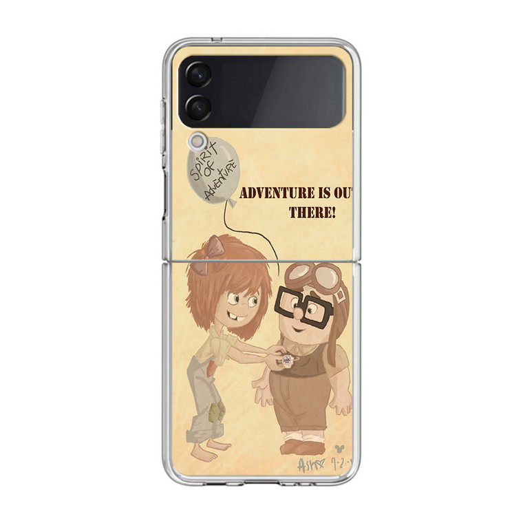 Adventure is Out There with Charlie and Ellie Samsung Galaxy Z Flip3 Case